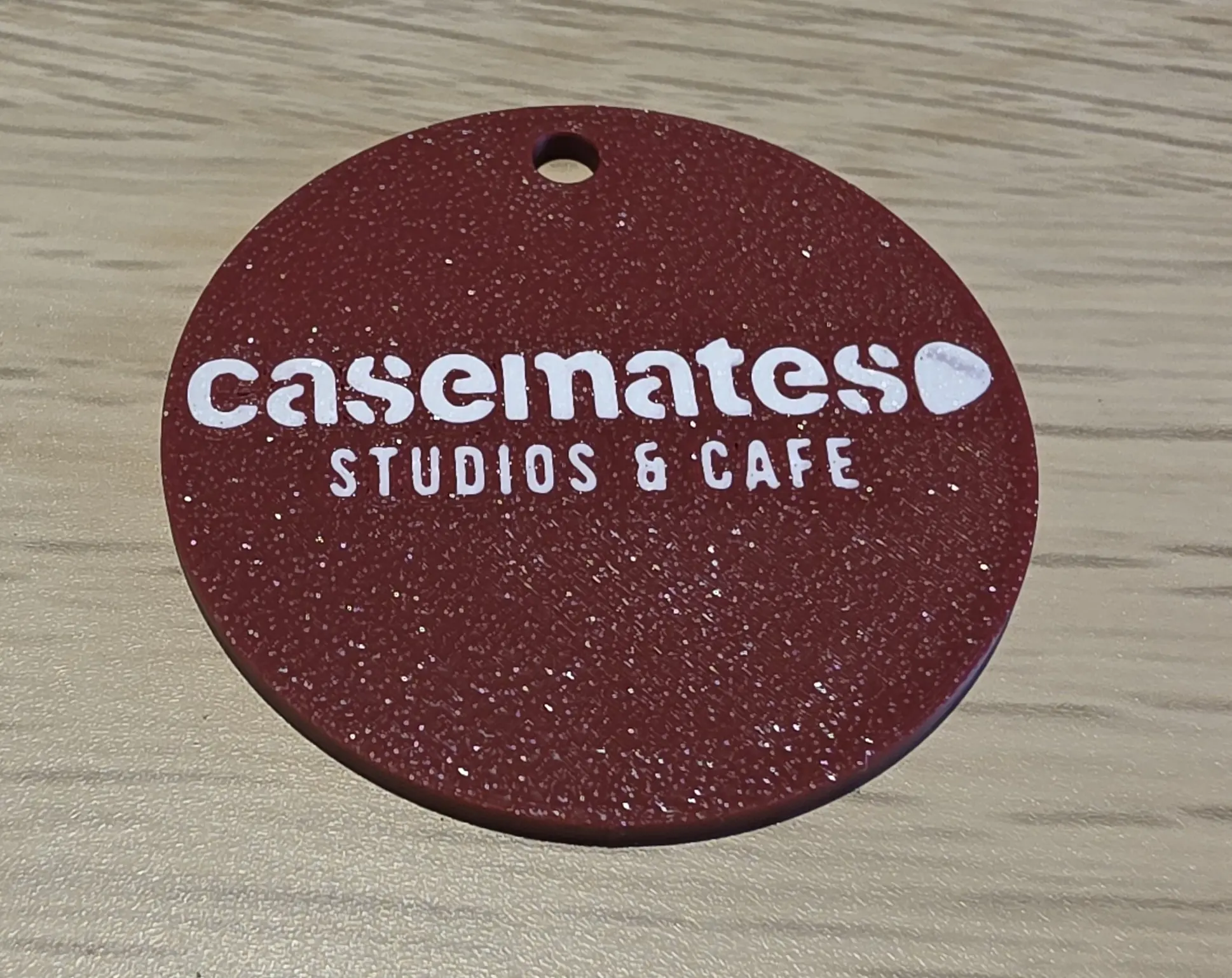 Custom Brown Keyring